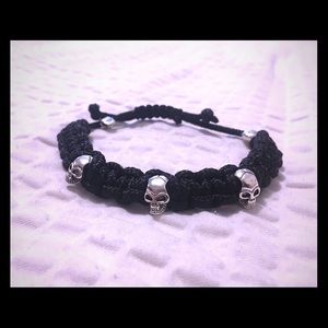 Black Paracord Skull Bracelet
